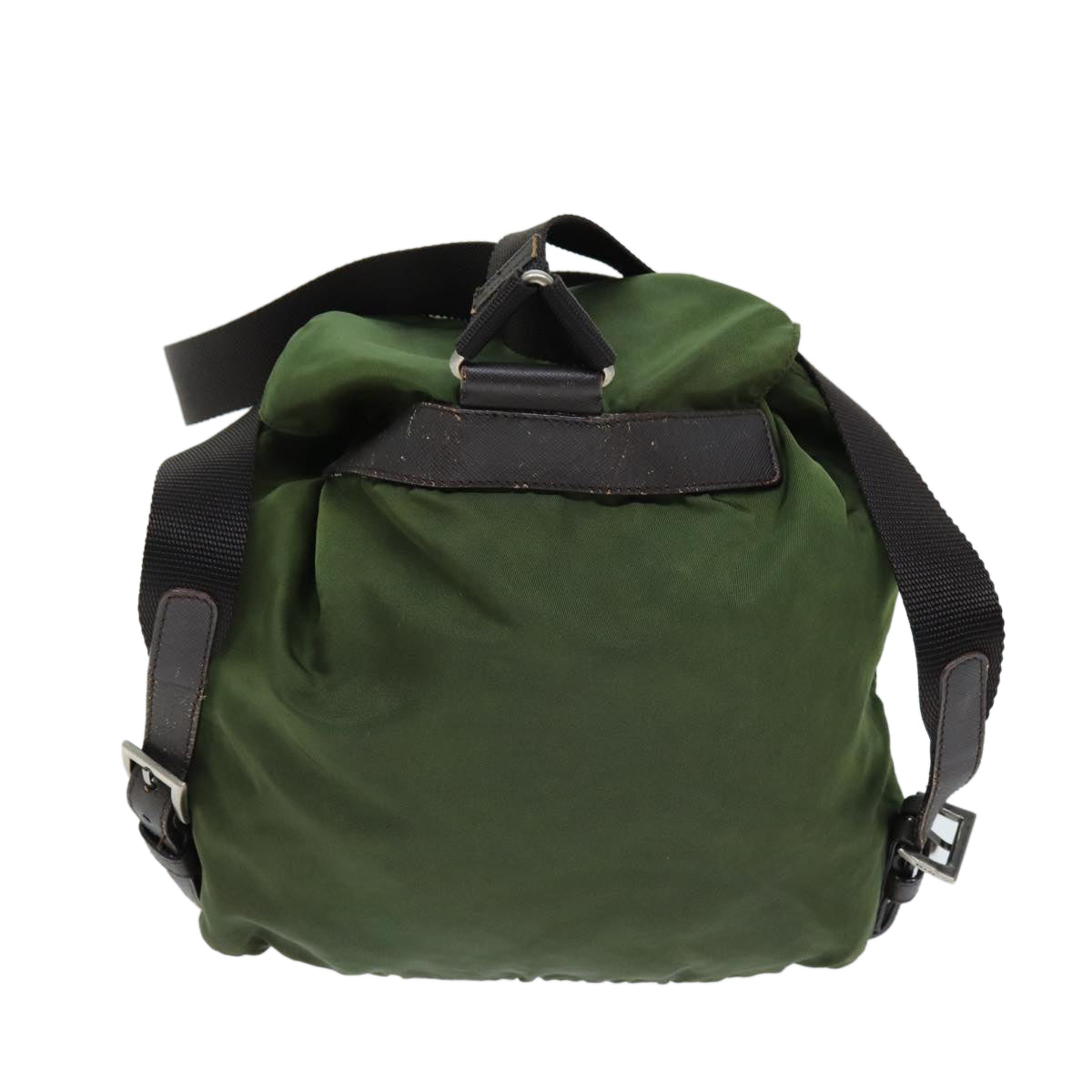 PRADA Backpack Nylon Khaki 72632