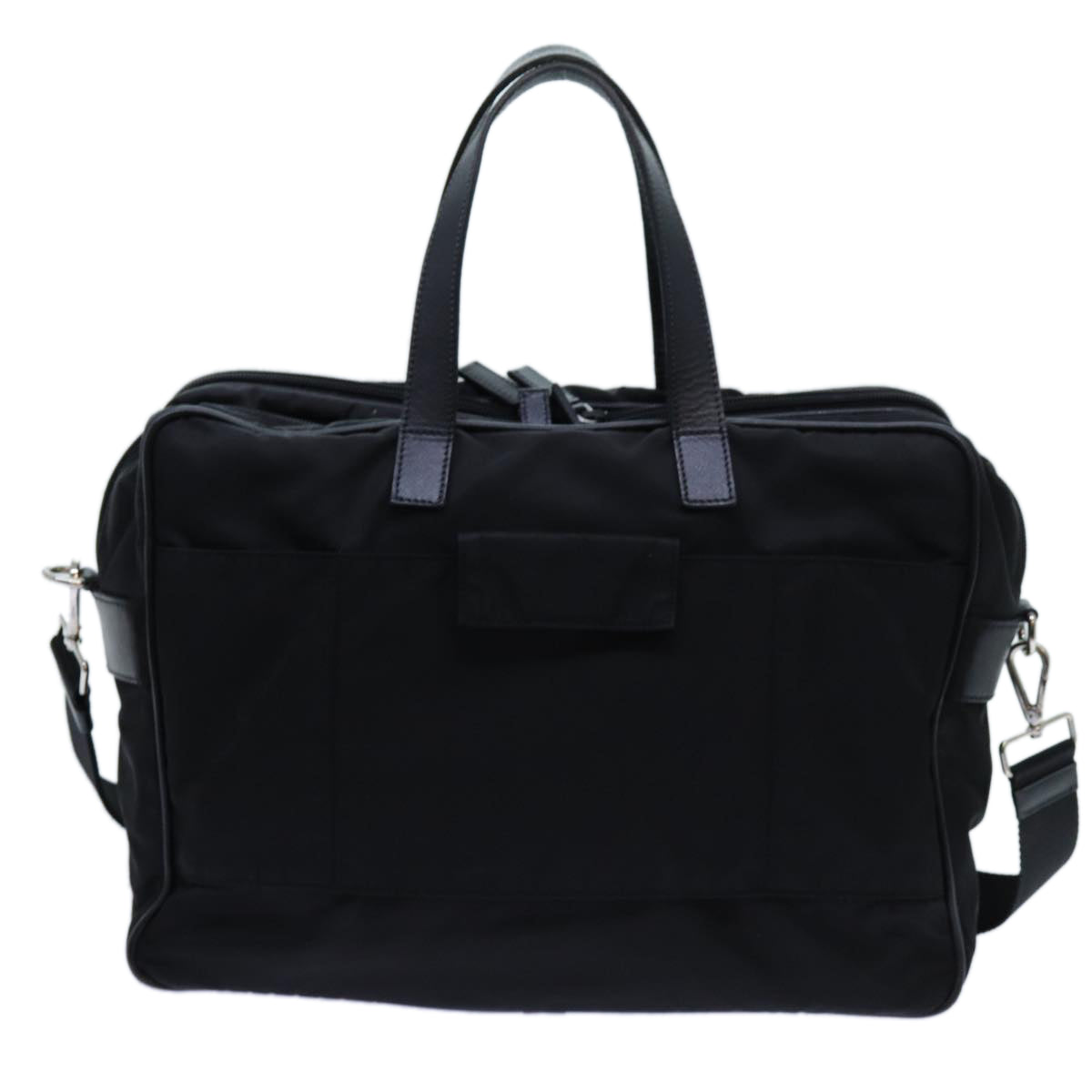 PRADA Hand Bag Nylon 2way Black 72647