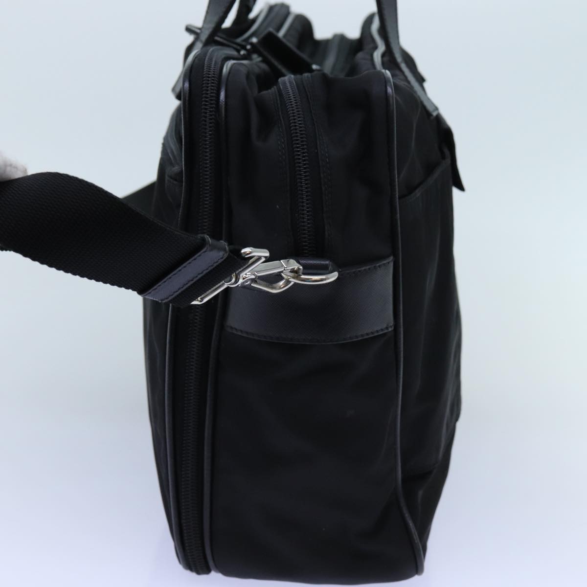 PRADA Hand Bag Nylon 2way Black 72647