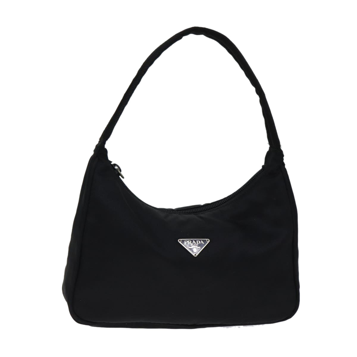 PRADA Hand Bag Nylon Black 72648