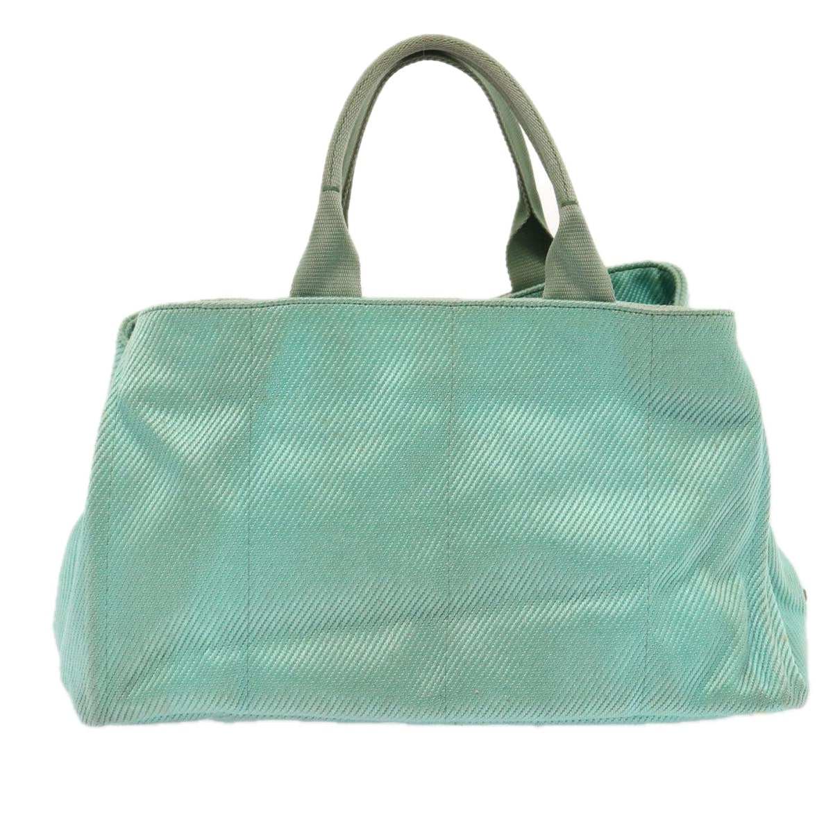 PRADA Canapa GM Hand Bag Canvas Blue 72696
