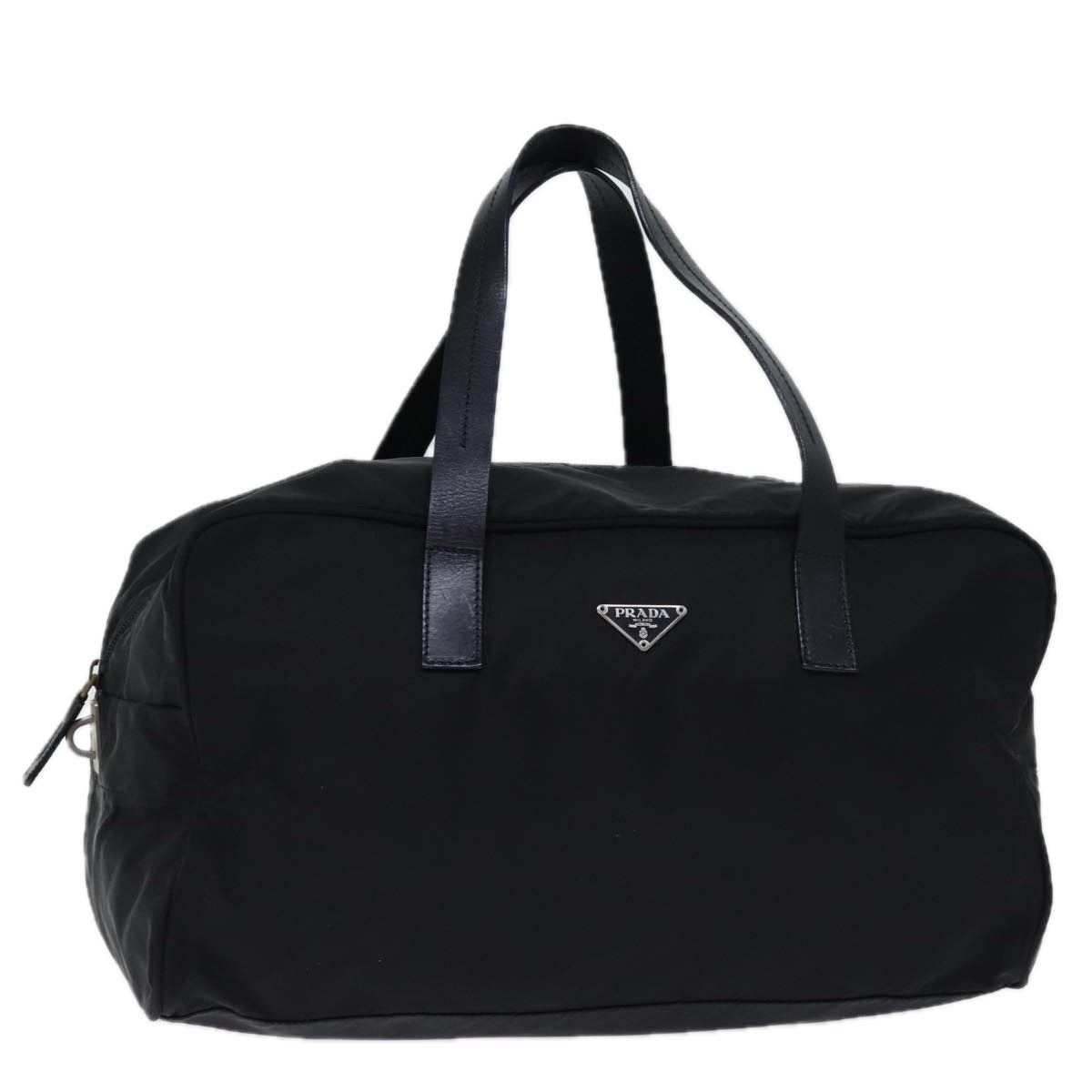 PRADA Boston Bag Nylon Black 72701