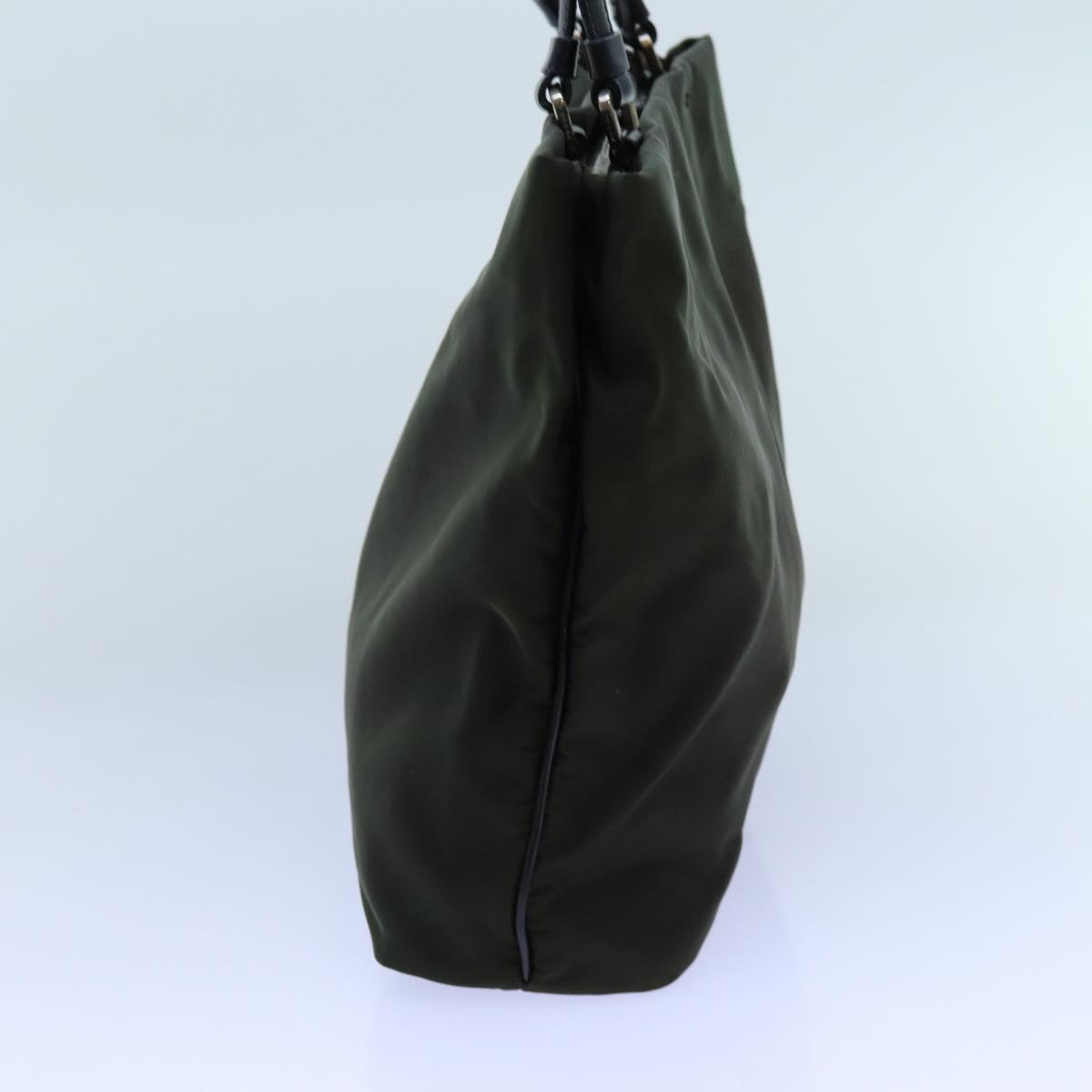 PRADA Hand Bag Nylon Khaki 72729