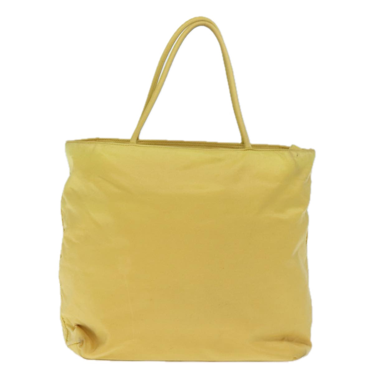 PRADA Hand Bag Nylon Yellow 72745