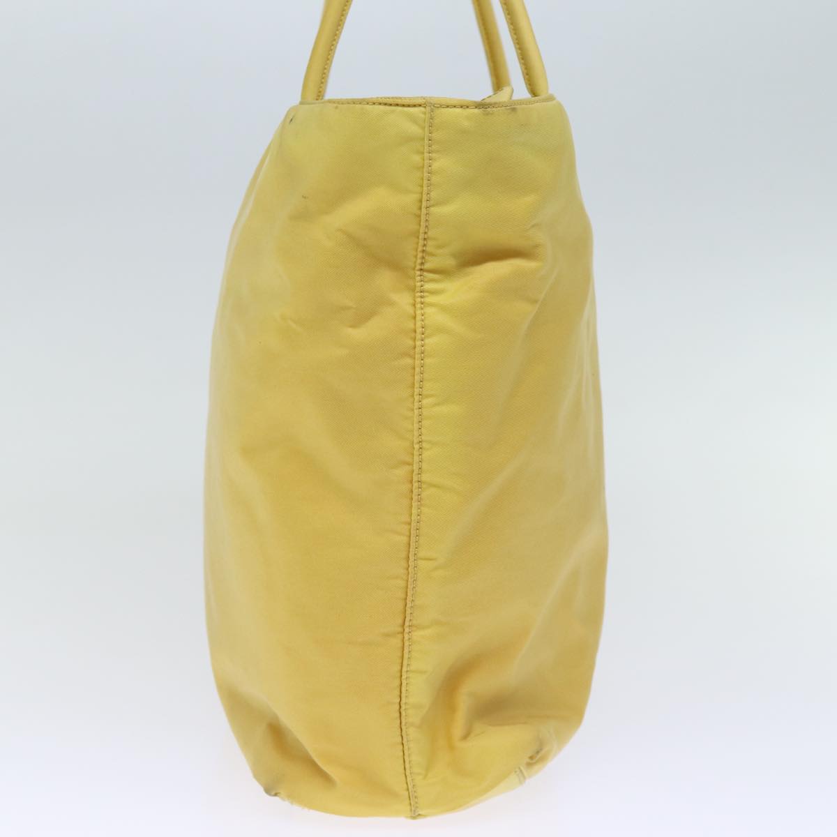 PRADA Hand Bag Nylon Yellow 72745