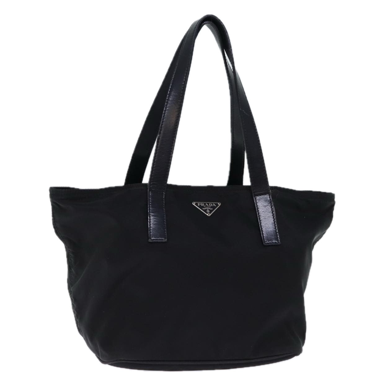PRADA Hand Bag Nylon Black 72864