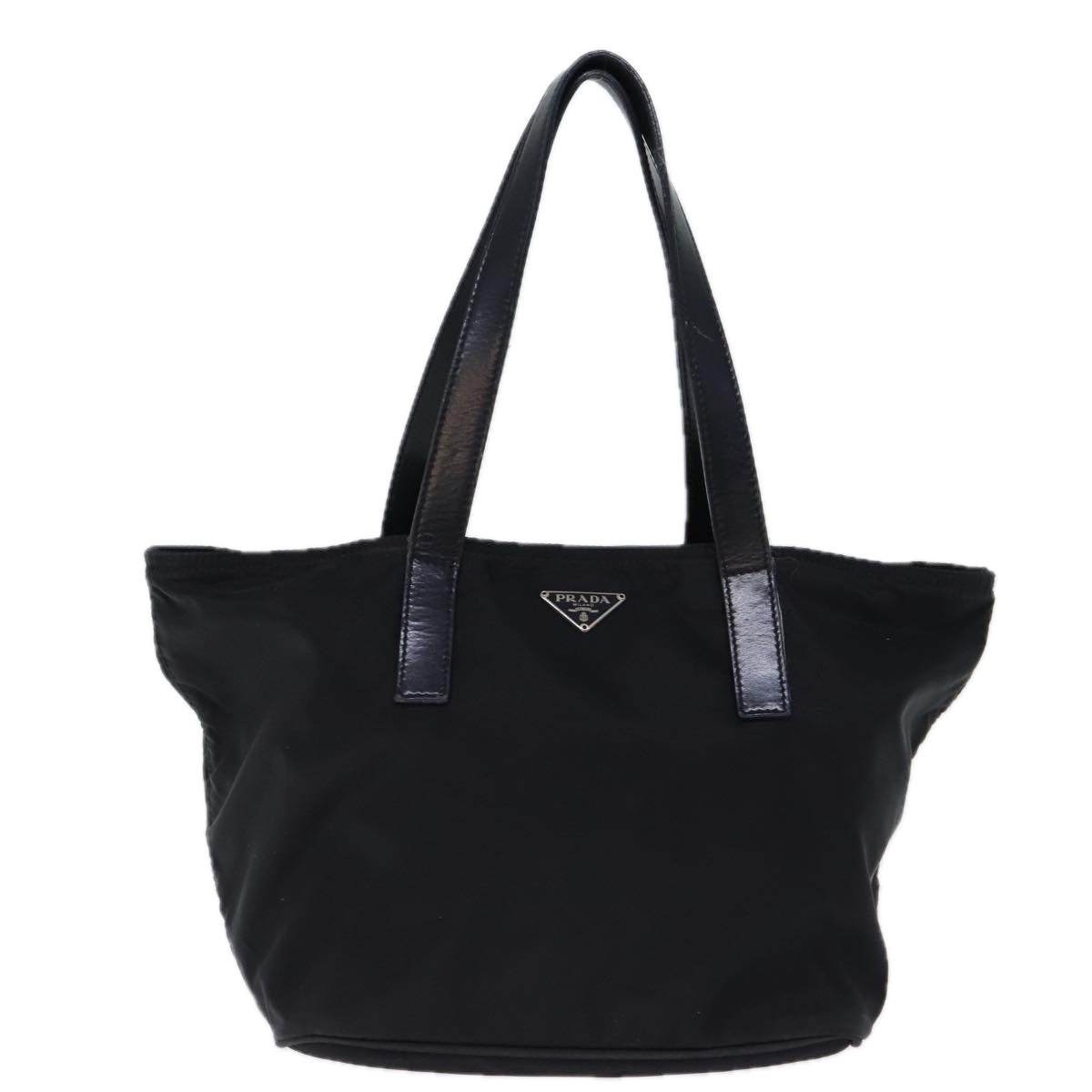 PRADA Hand Bag Nylon Black 72864