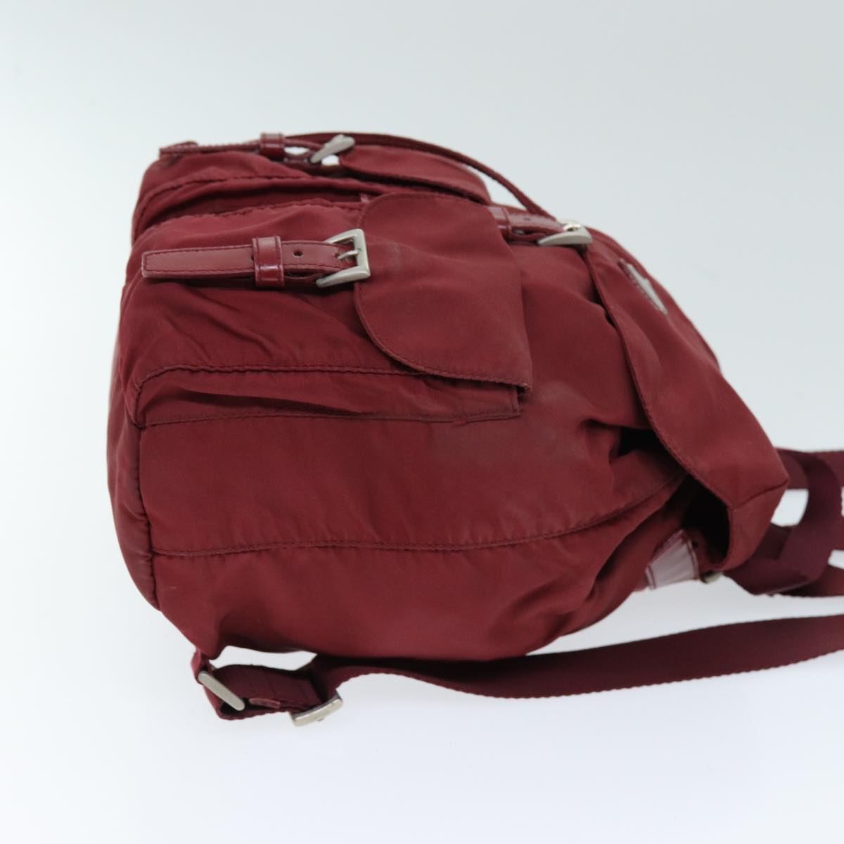 PRADA Backpack Nylon Red 72956