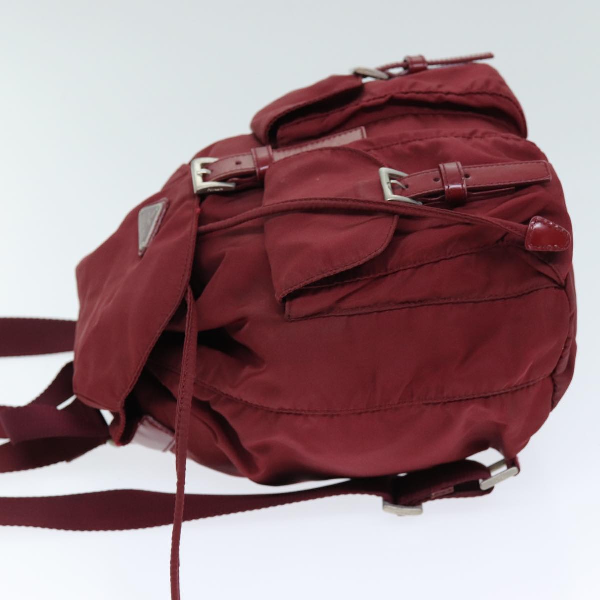 PRADA Backpack Nylon Red 72956