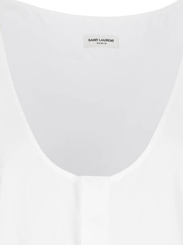 Saint Laurent Semi See-through Henry Tank Top 790074Y227W