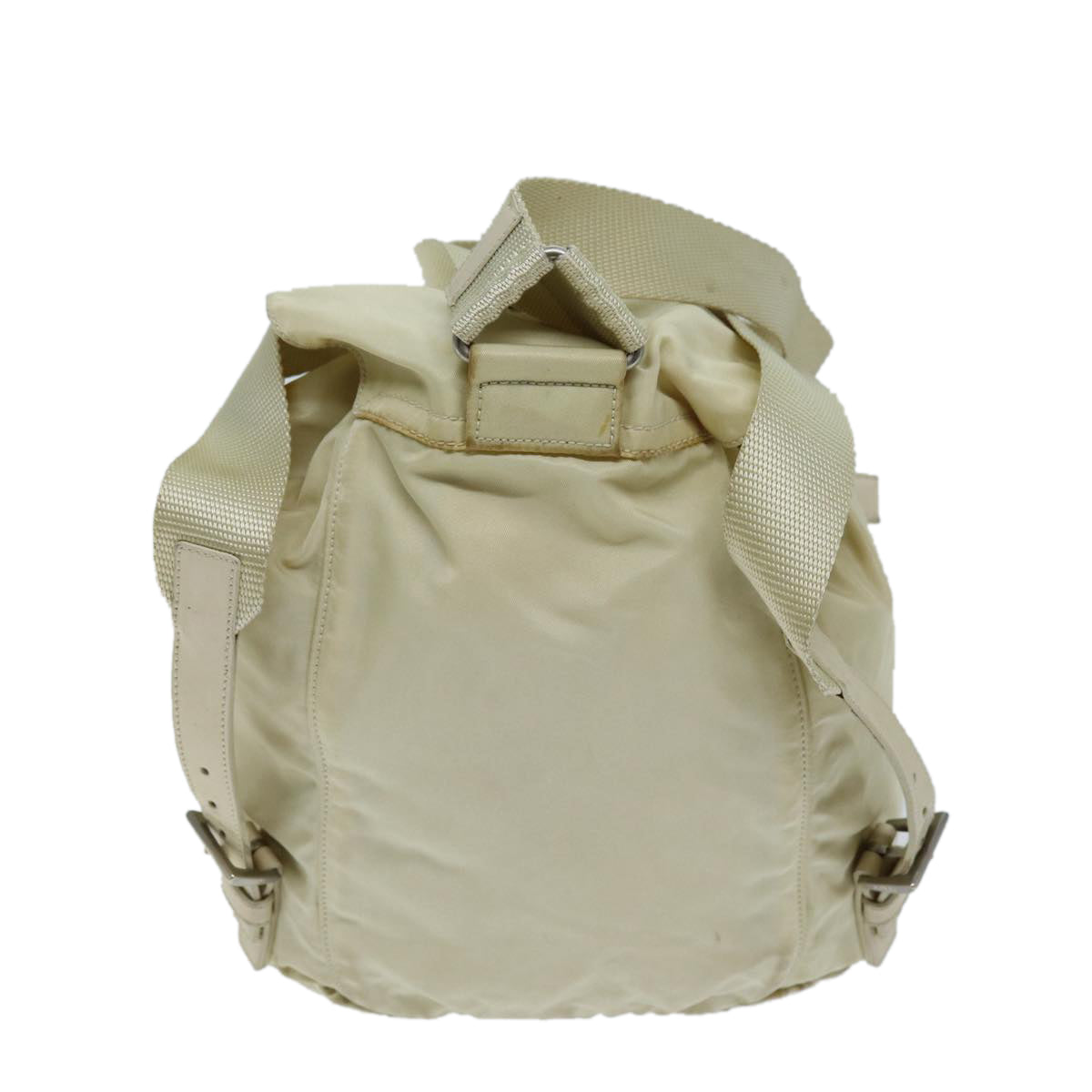 PRADA Backpack Nylon Cream 73099