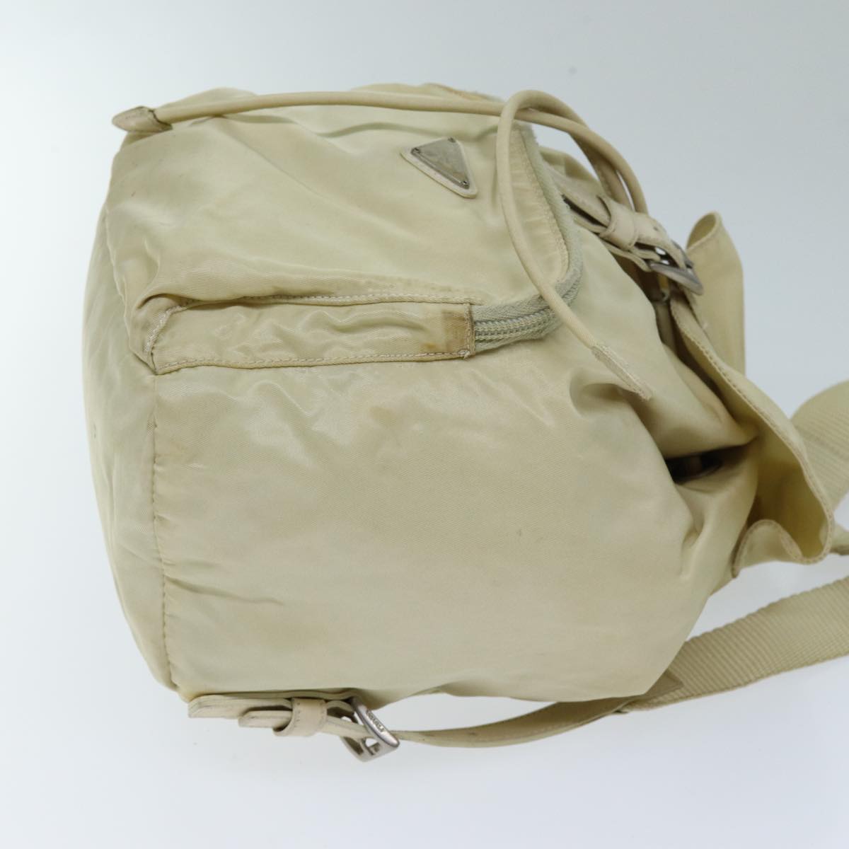 PRADA Backpack Nylon Cream 73099