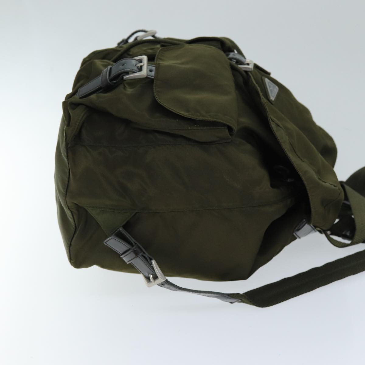 PRADA Backpack Nylon Khaki 73101