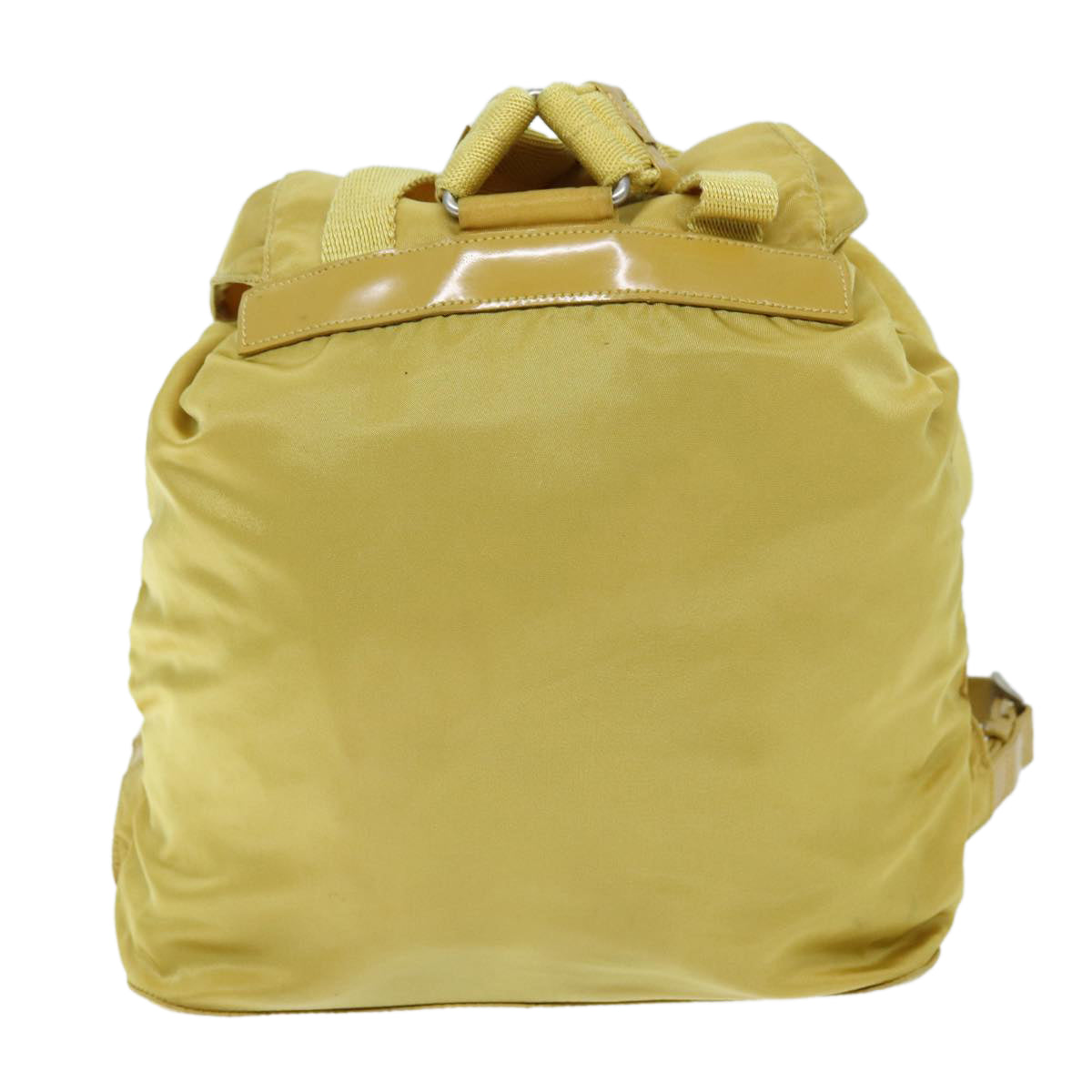 PRADA Backpack Nylon Yellow 73335
