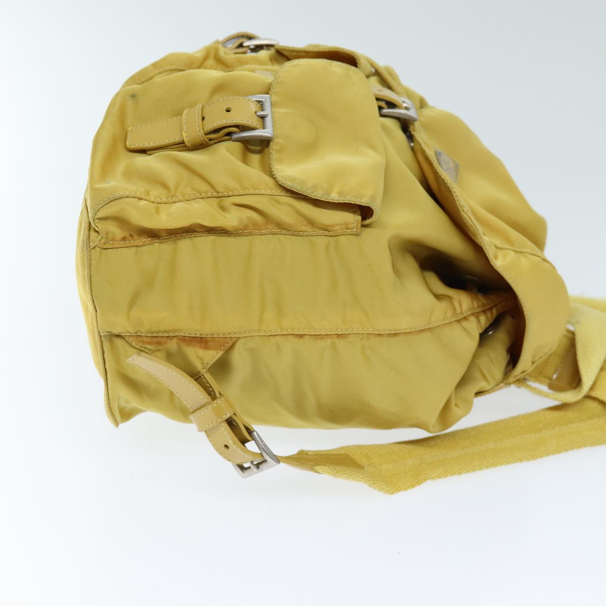 PRADA Backpack Nylon Yellow 73335