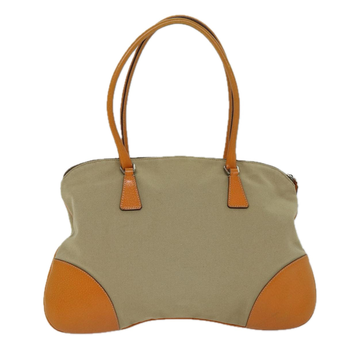 PRADA Shoulder Bag Canvas Beige 73339