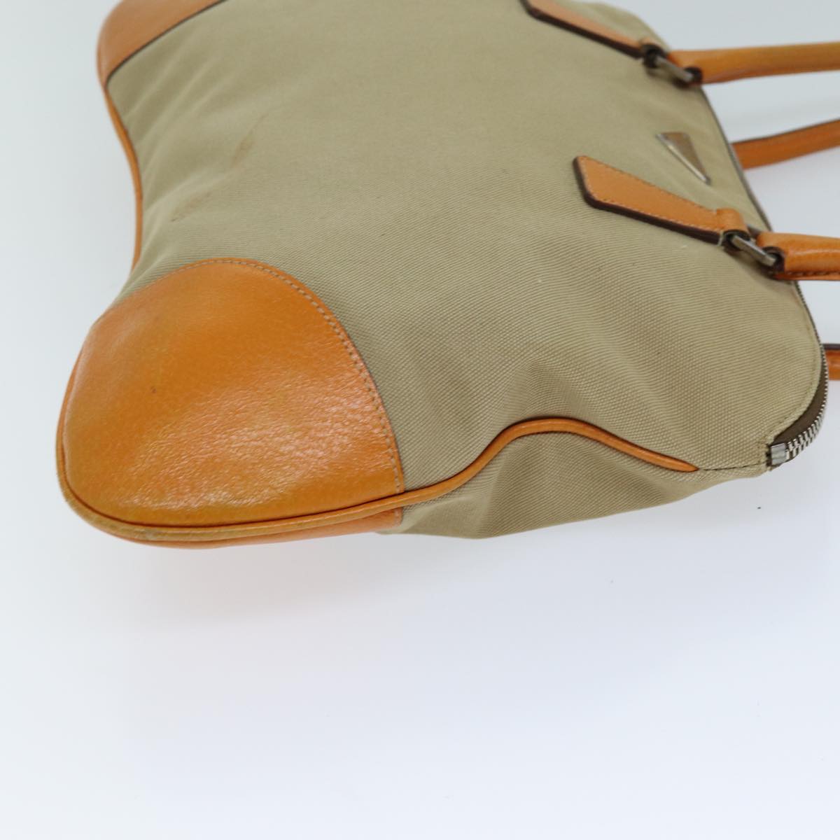 PRADA Shoulder Bag Canvas Beige 73339