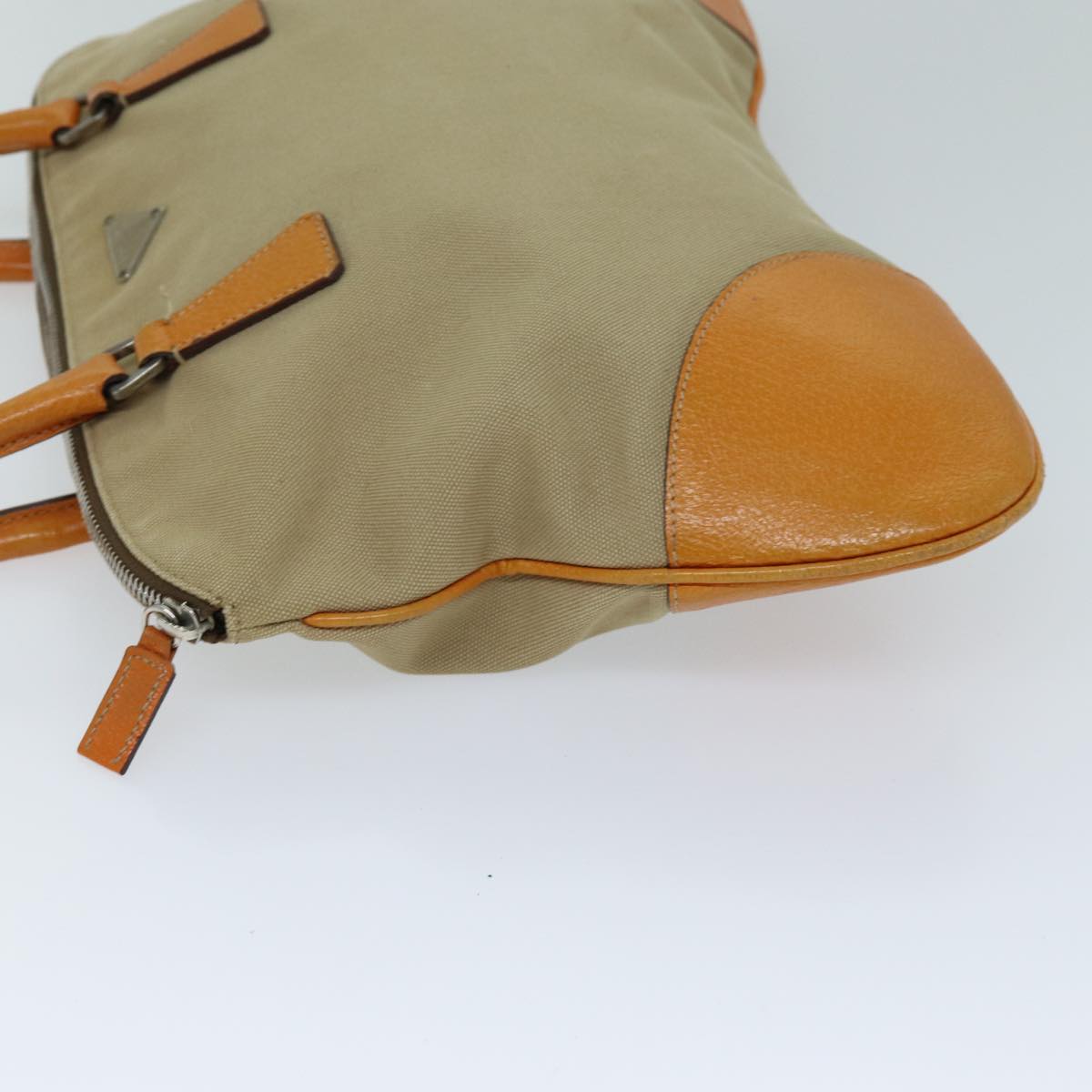 PRADA Shoulder Bag Canvas Beige 73339