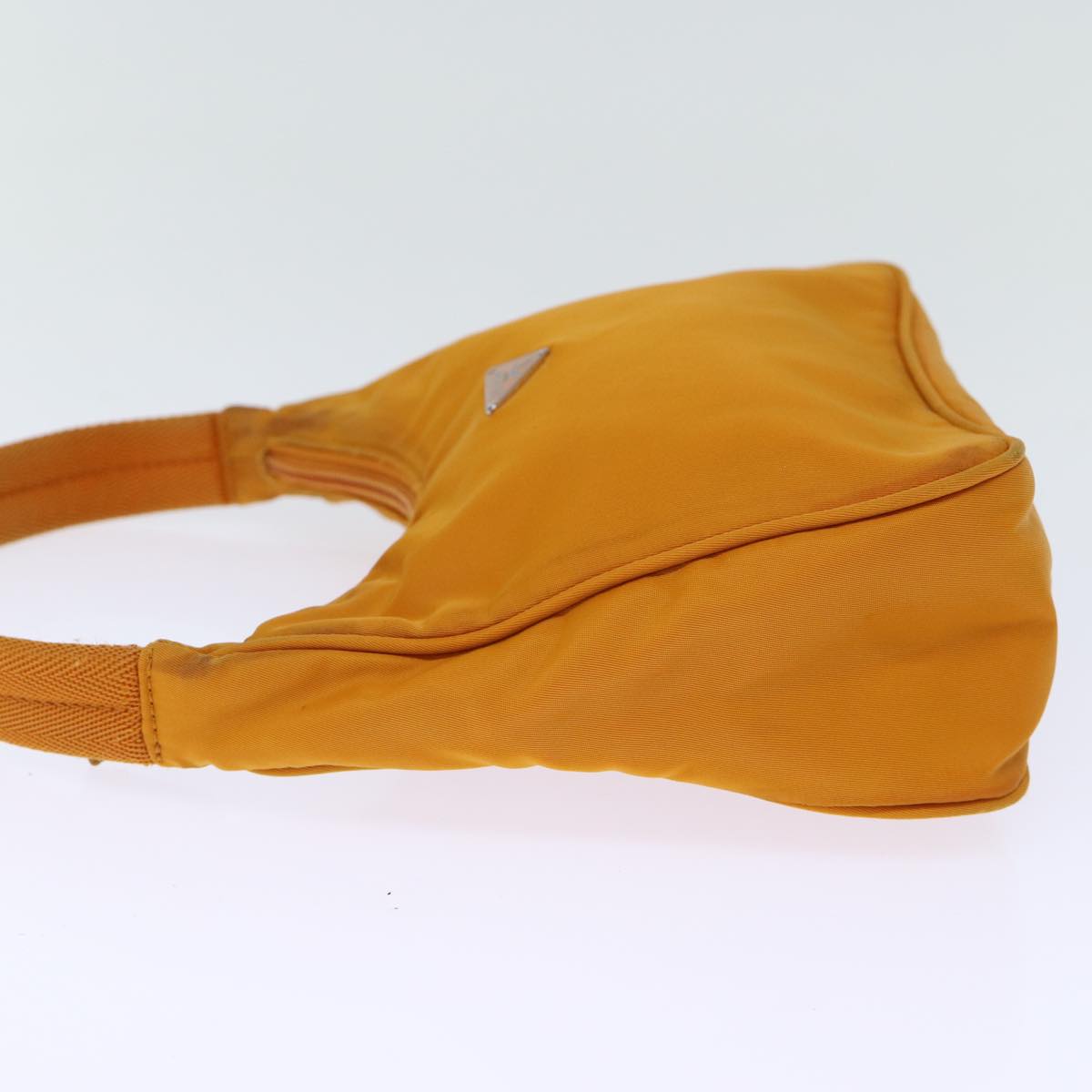 PRADA Hand Bag Nylon Orange 73428