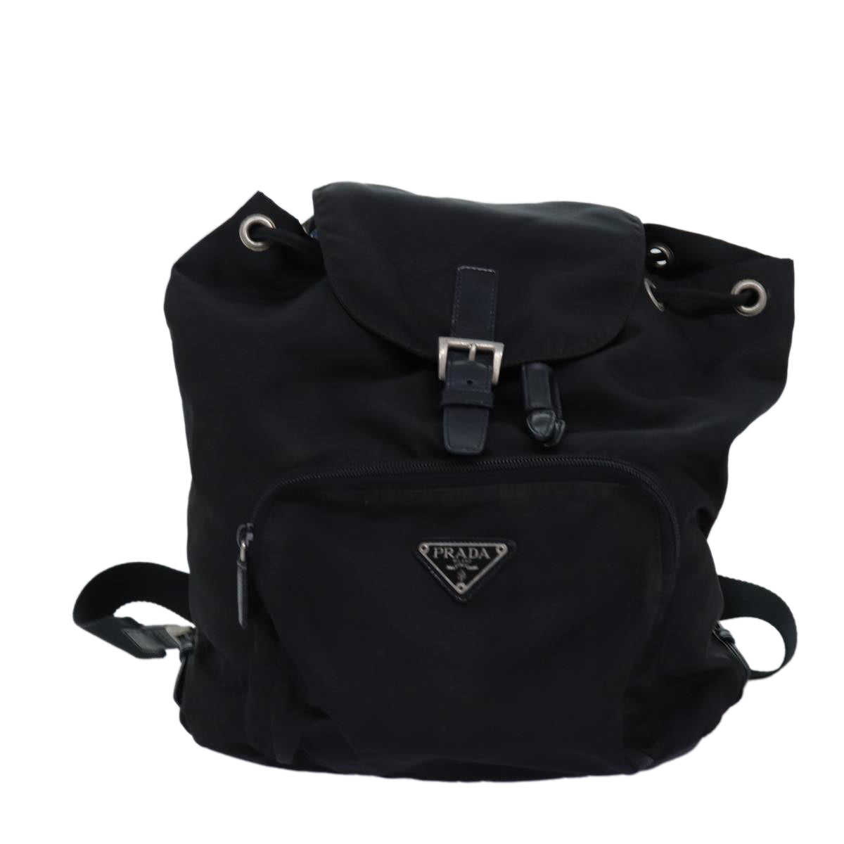 PRADA Backpack Nylon Black 73456