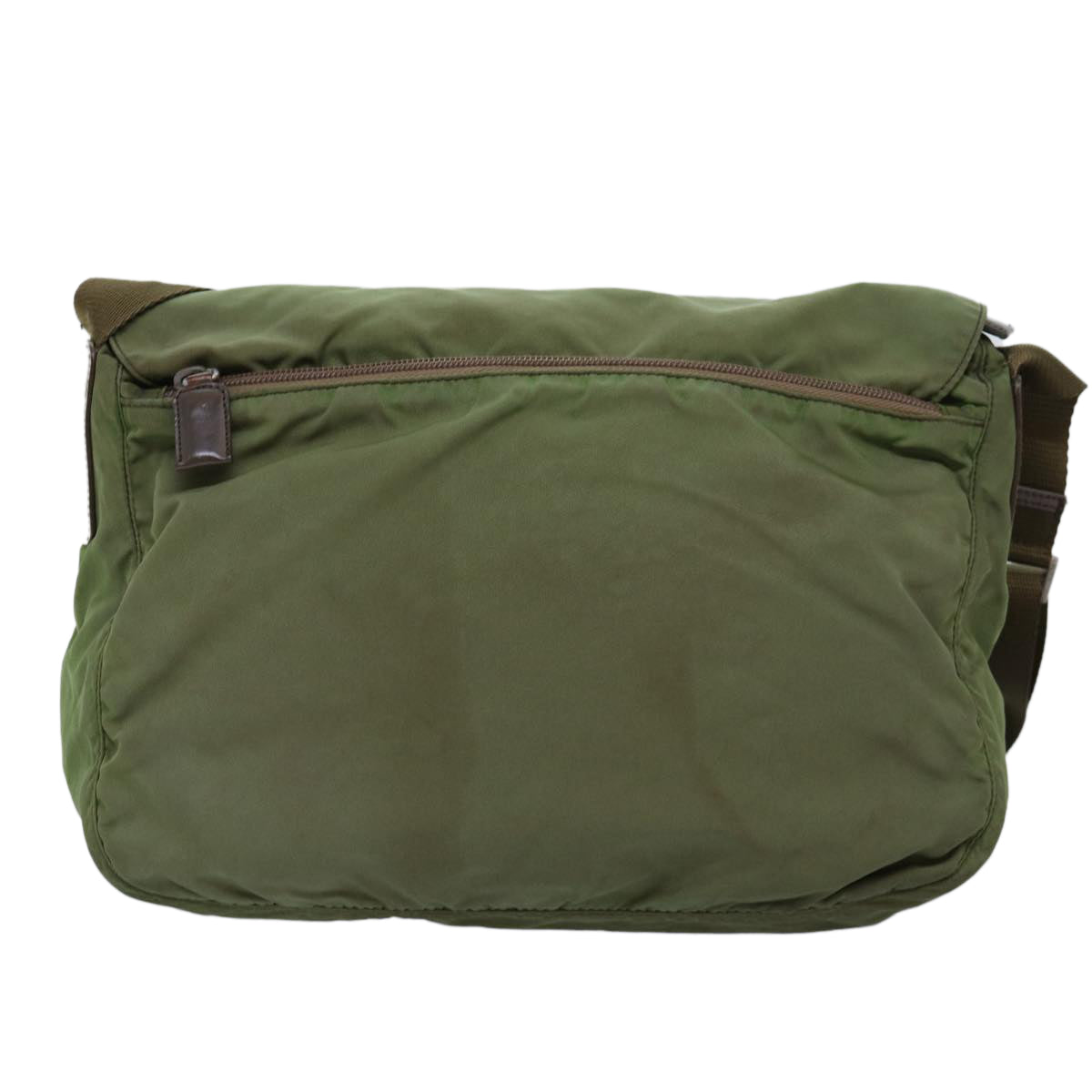 PRADA Shoulder Bag Nylon Khaki 73457