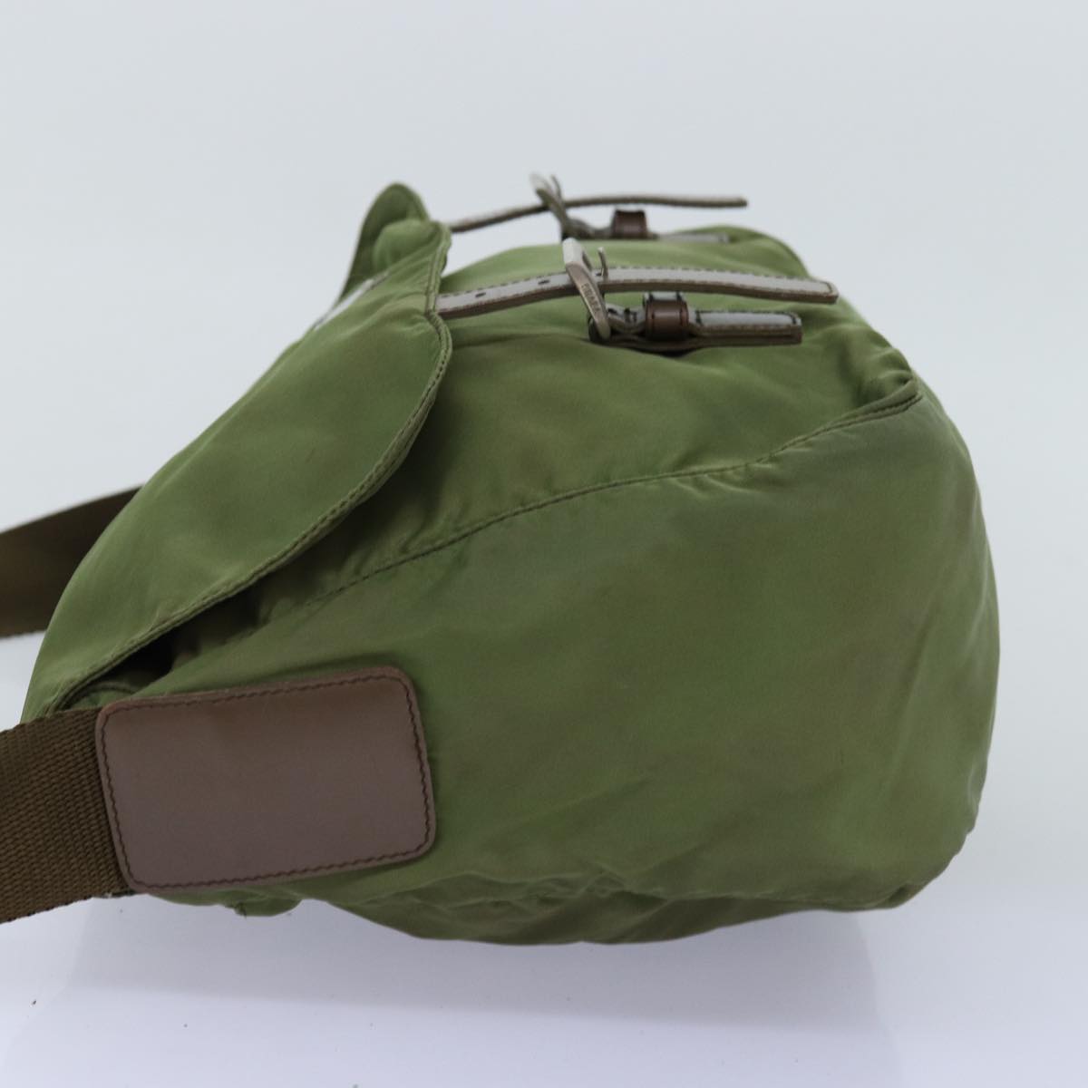 PRADA Shoulder Bag Nylon Khaki 73457