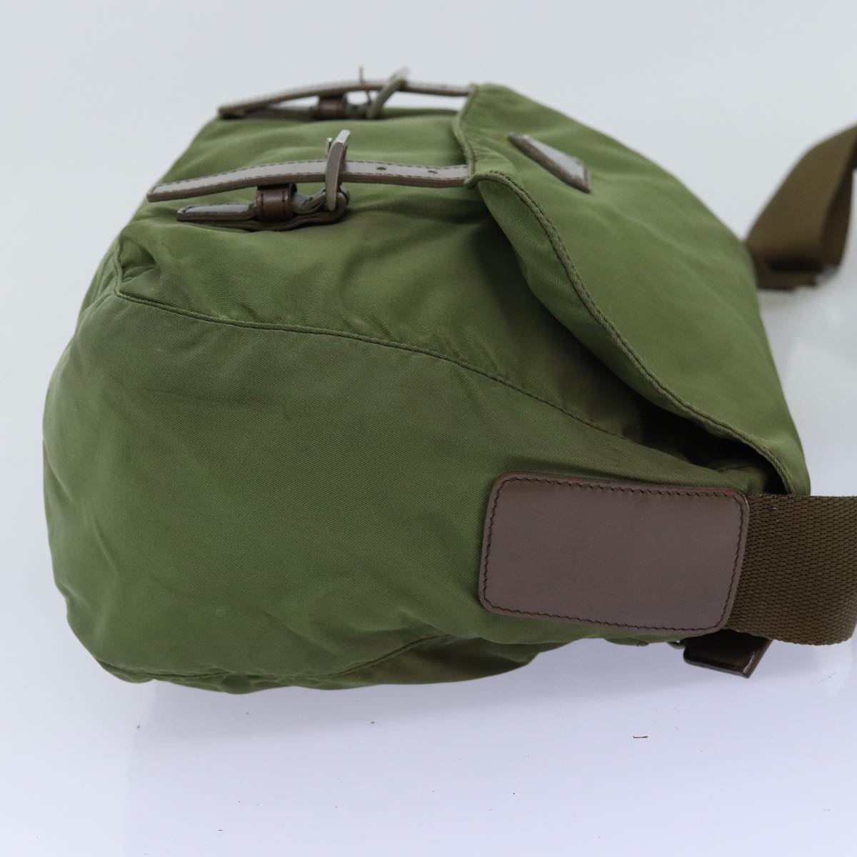 PRADA Shoulder Bag Nylon Khaki 73457