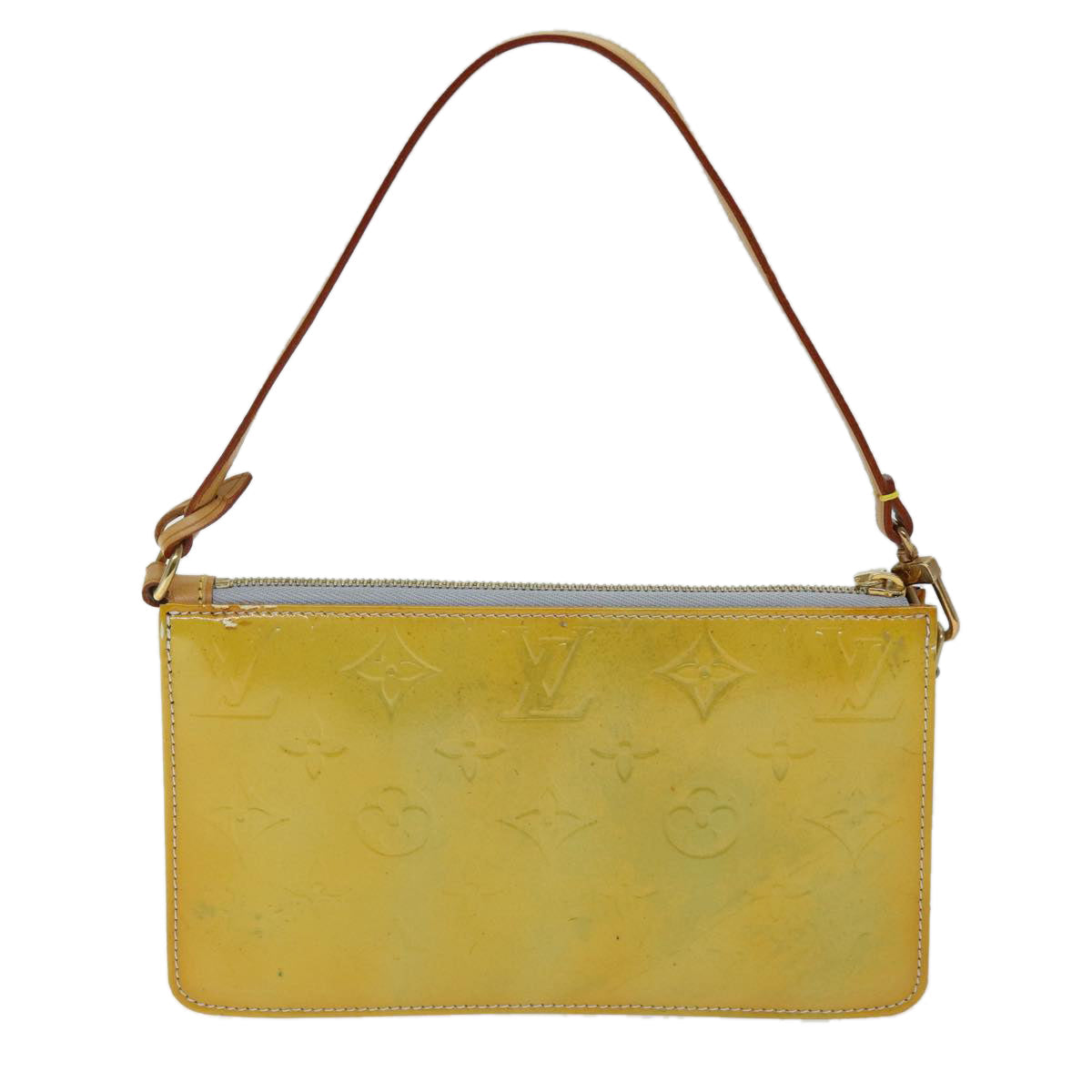 LOUIS VUITTON Monogram Vernis Lexington Accessory Pouch Gris M91056 73461