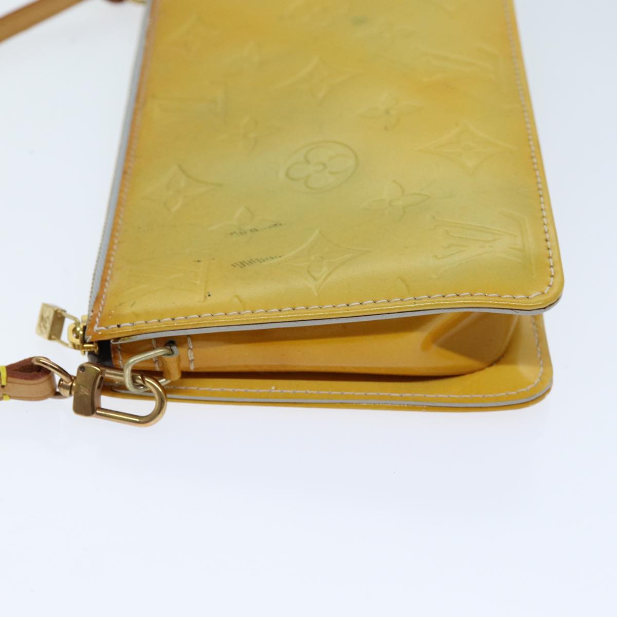 LOUIS VUITTON Monogram Vernis Lexington Accessory Pouch Gris M91056 73461