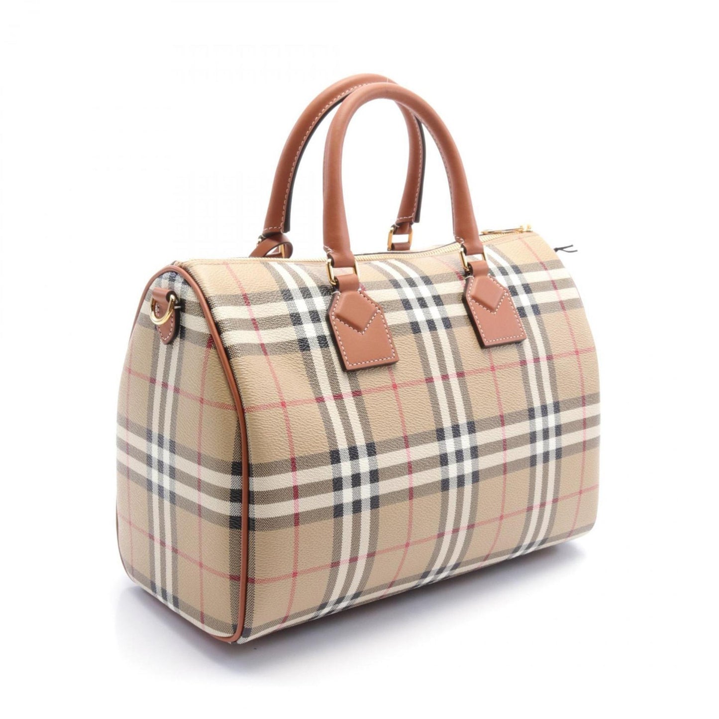 Burberry Coated Canvas Leather Handbag ()