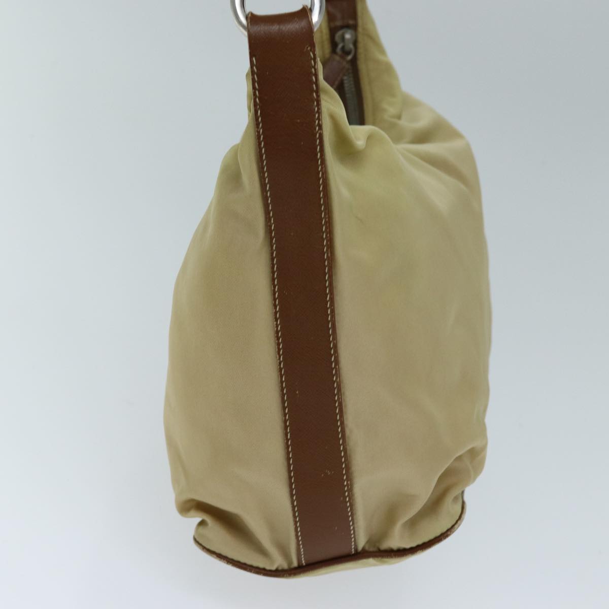 PRADA Shoulder Bag Nylon Beige 73602