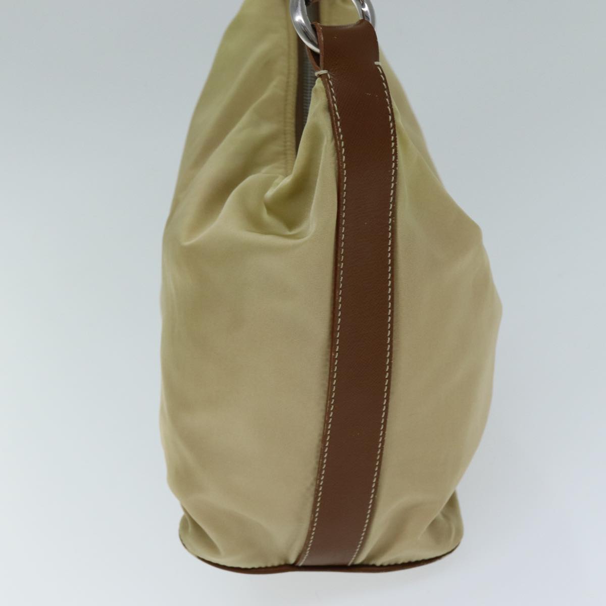 PRADA Shoulder Bag Nylon Beige 73602