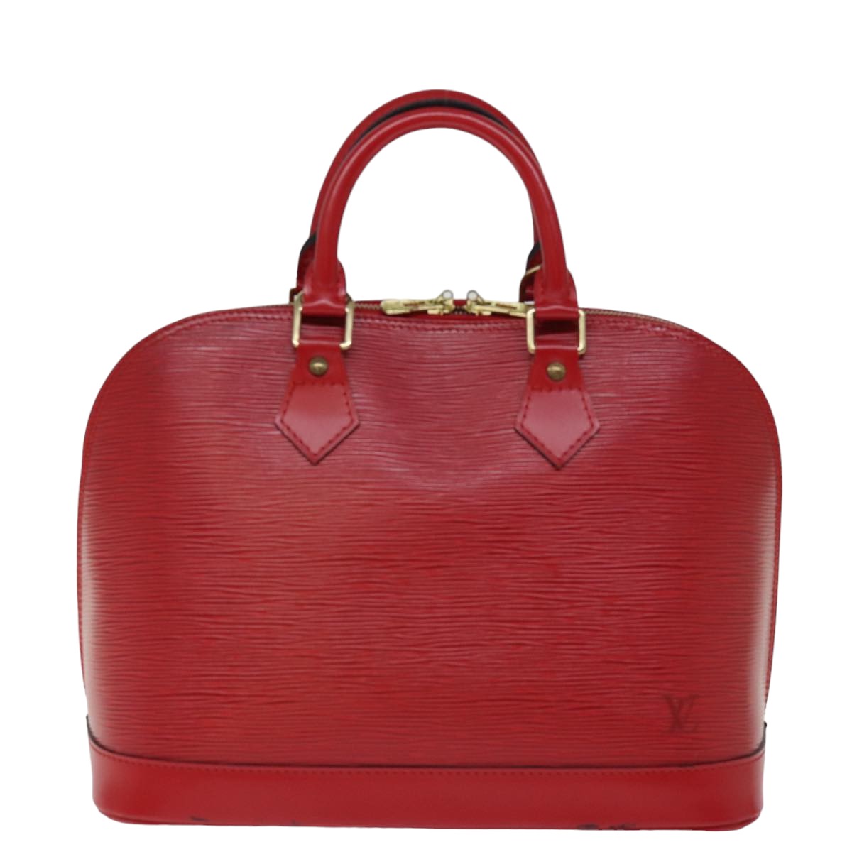 LOUIS VUITTON Epi Alma Hand Bag Castilian Red M52147 LV 73846