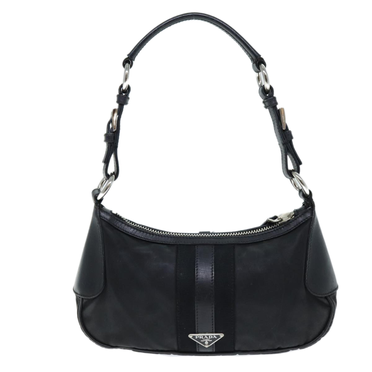 PRADA Shoulder Bag Nylon Black 73869