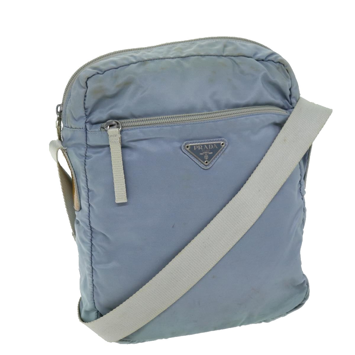 PRADA Shoulder Bag Nylon Light Blue 73872