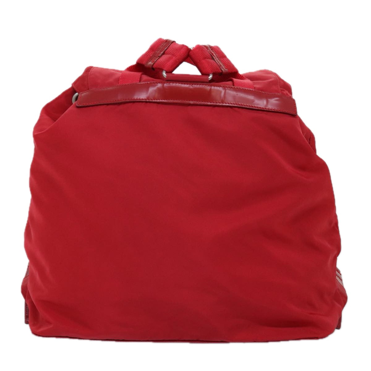 PRADA Backpack Nylon Red 73874