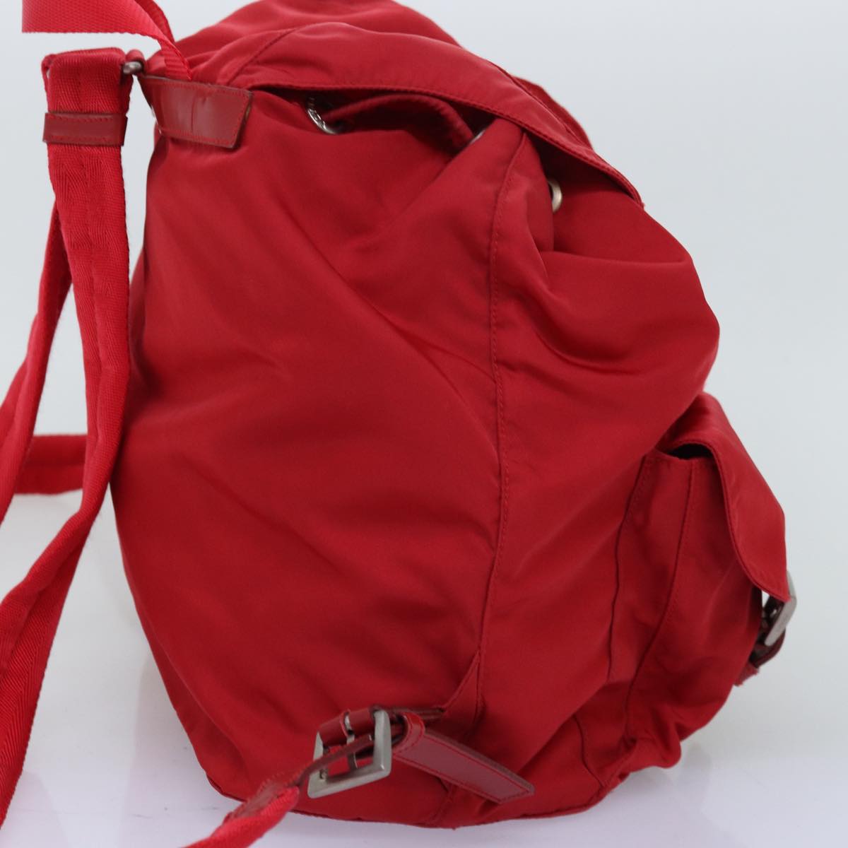 PRADA Backpack Nylon Red 73874