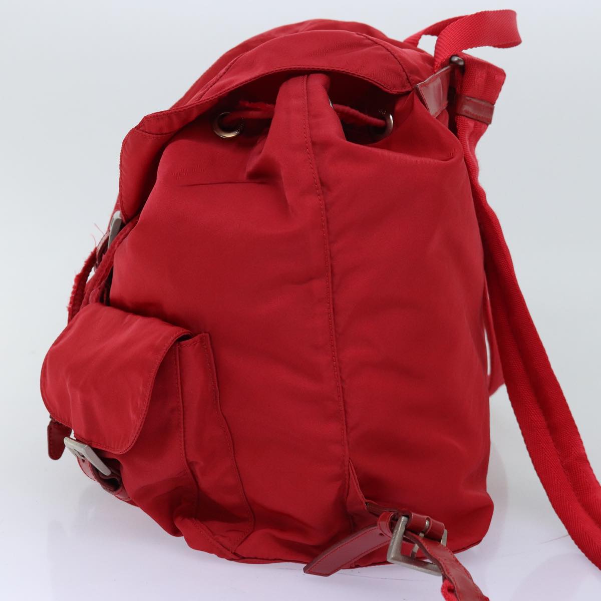 PRADA Backpack Nylon Red 73874