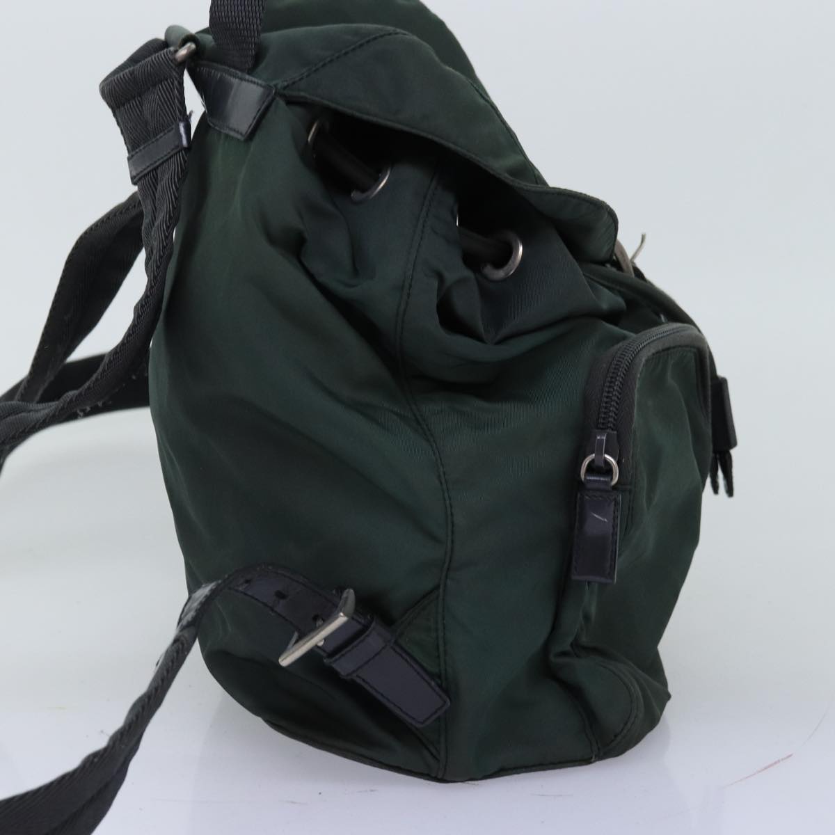 PRADA Backpack Nylon Green 73875