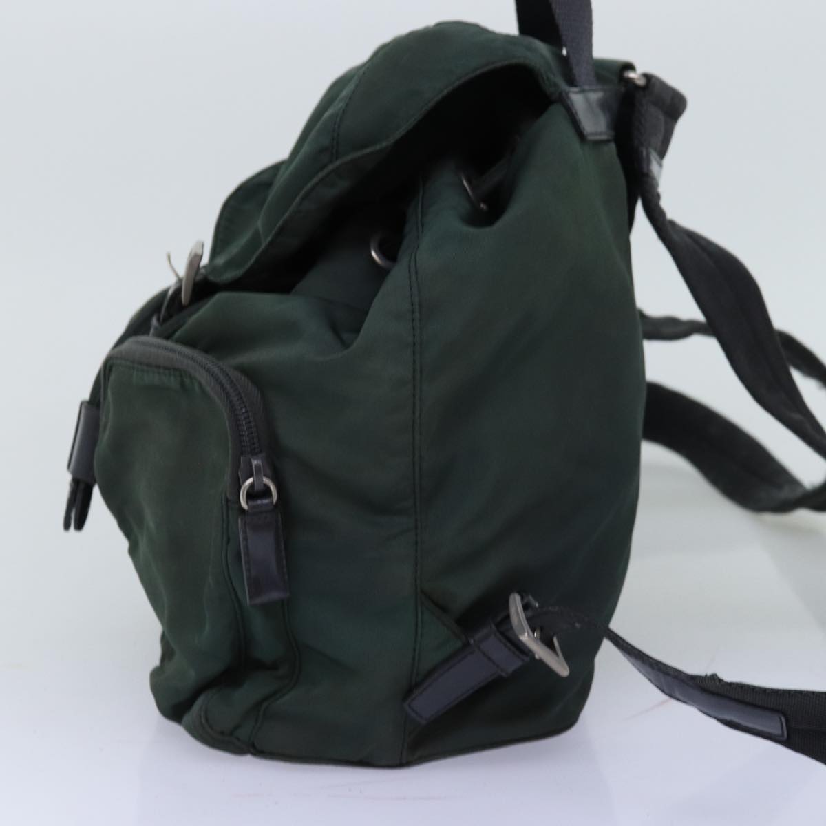 PRADA Backpack Nylon Green 73875