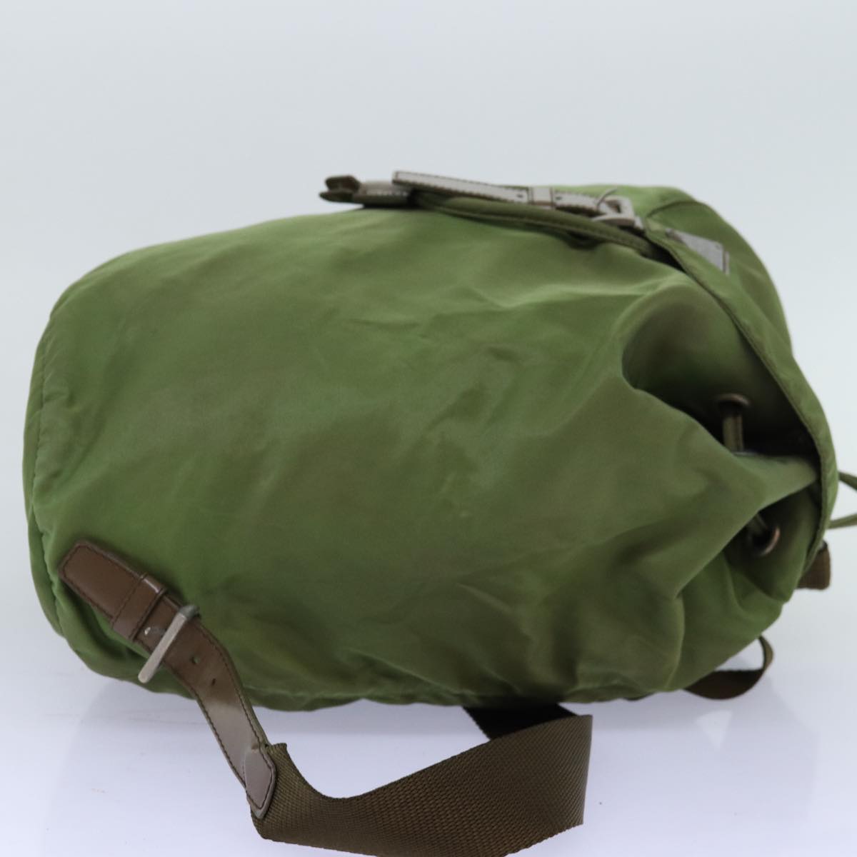 PRADA Backpack Nylon Khaki 73876