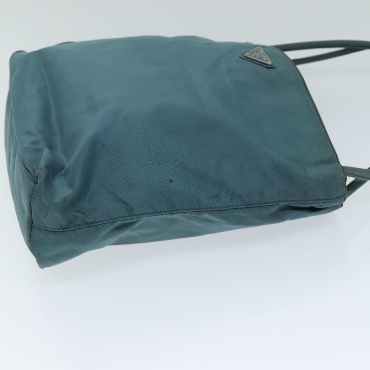 PRADA Tote Bag Nylon Turquoise Blue 73880
