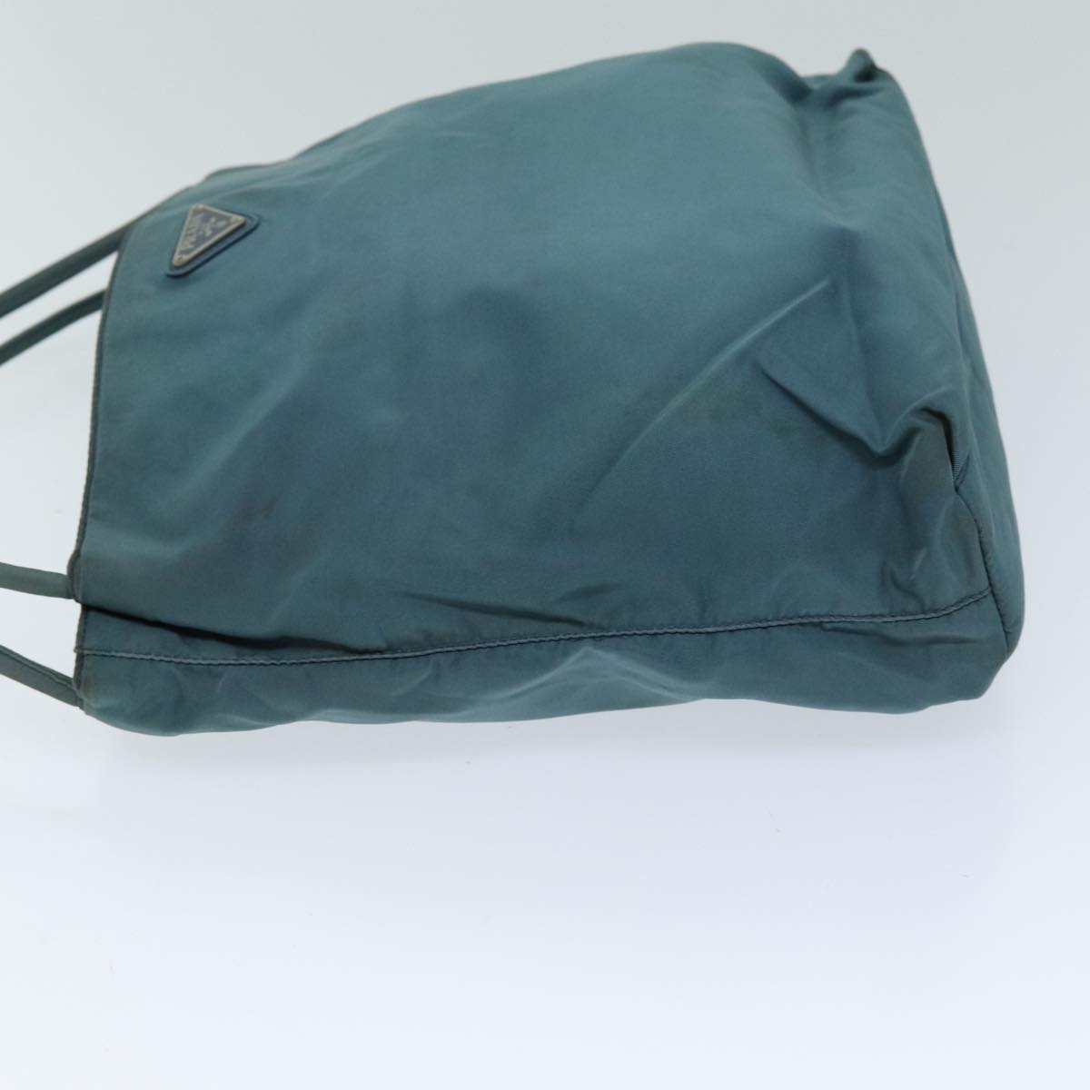 PRADA Tote Bag Nylon Turquoise Blue 73880