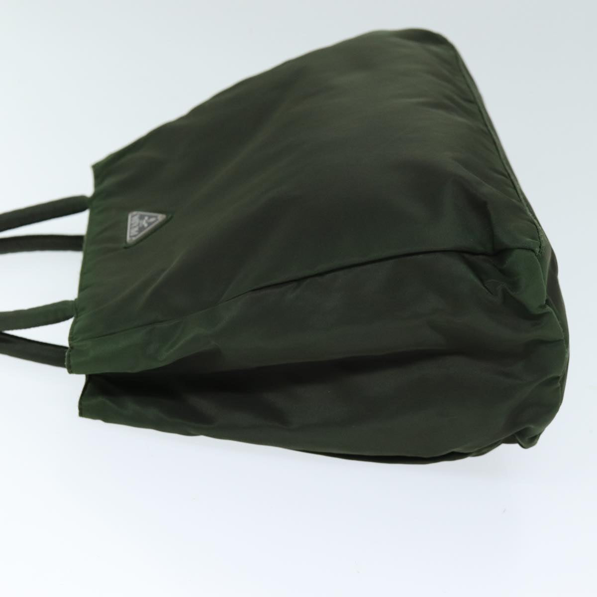 PRADA Hand Bag Nylon Khaki 73881