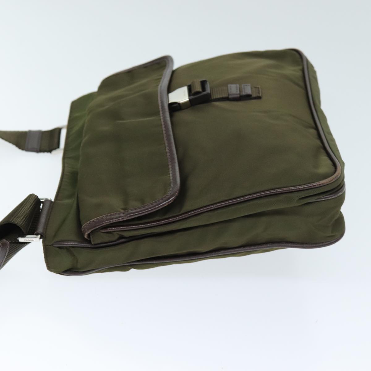 PRADA Shoulder Bag Nylon Khaki 73884