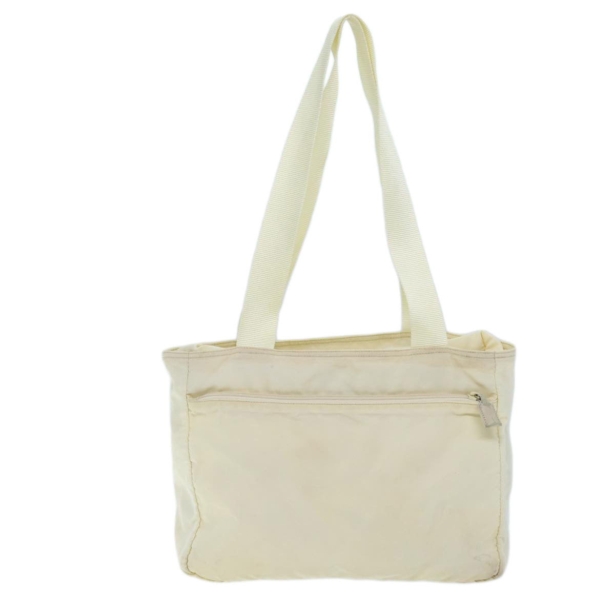 PRADA Shoulder Bag Nylon Cream 73885