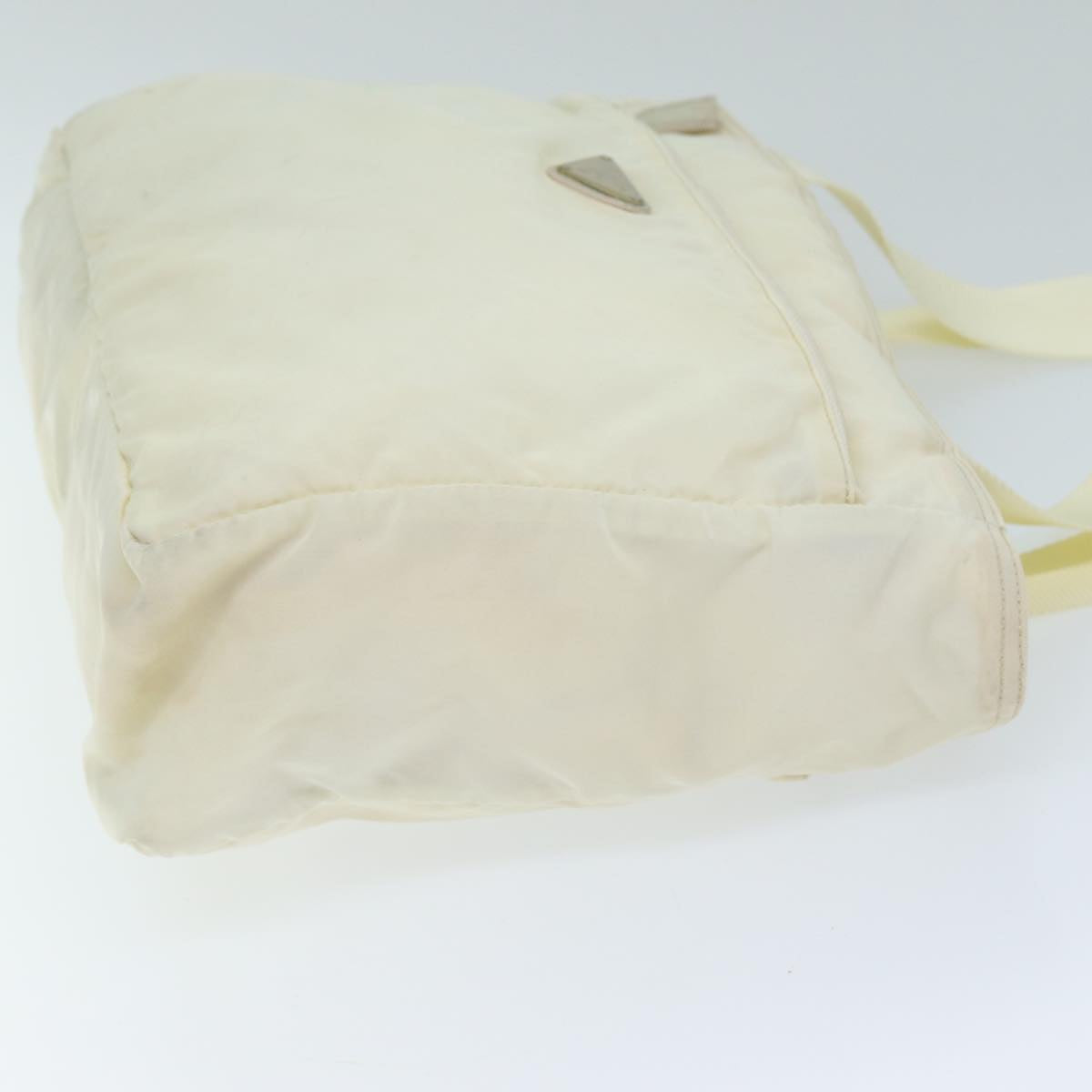 PRADA Shoulder Bag Nylon Cream 73885