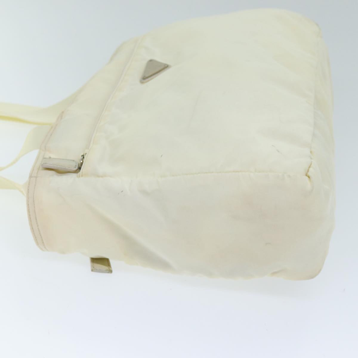 PRADA Shoulder Bag Nylon Cream 73885