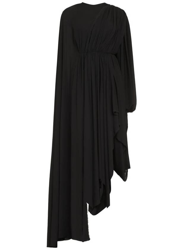 Balenciaga black all in asymmetrical dress 768709TGO081000 B0560955650