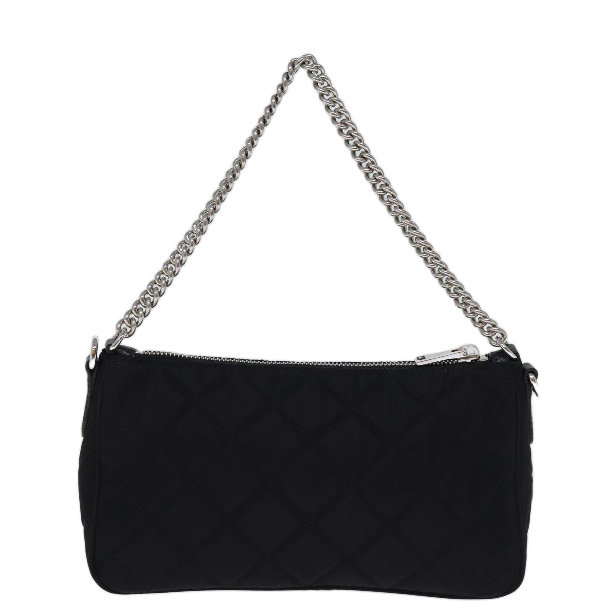 PRADA Chain Shoulder Bag Nylon 2way Black 73993A